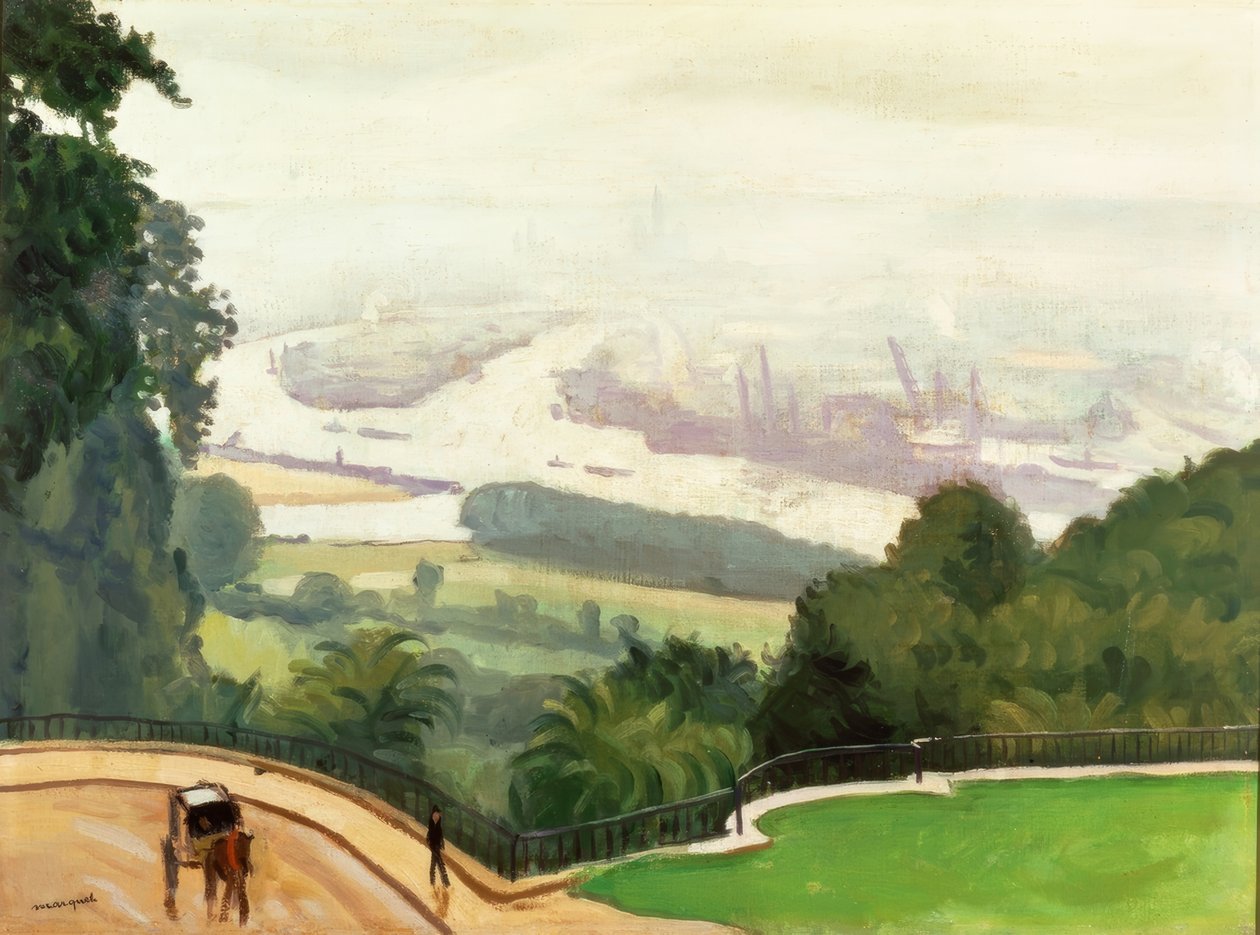 Albert Marquet - Rouen Harbour &39;, óleo sobre tela de Albert Marquet