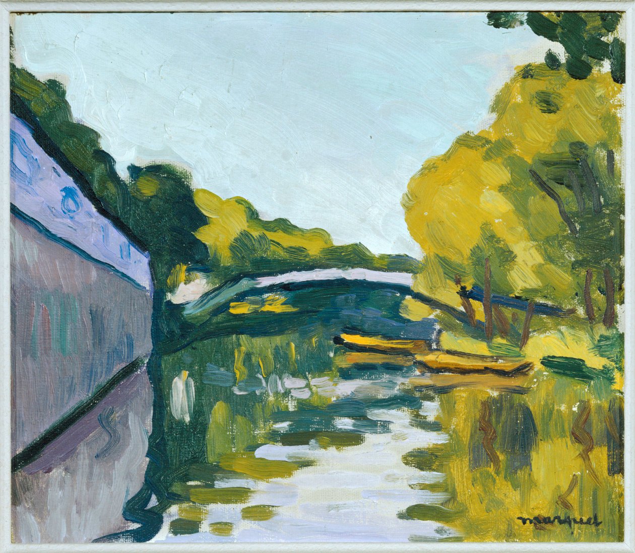 Canal nos arredores de Paris (pintura sobre tela) de Albert Marquet