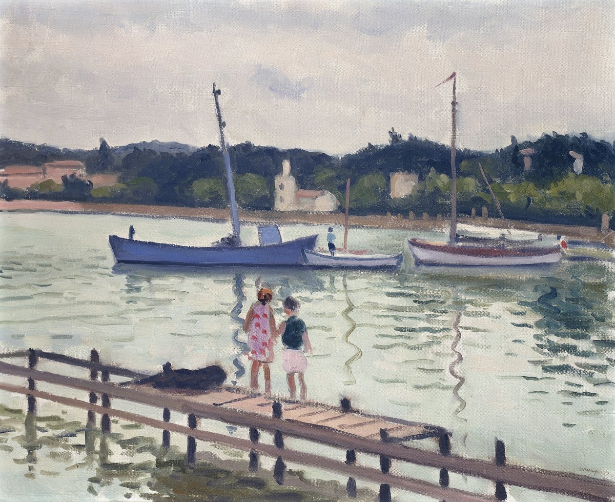 Crianças e Veleiros; Les Enfants a Porquerolles de Albert Marquet