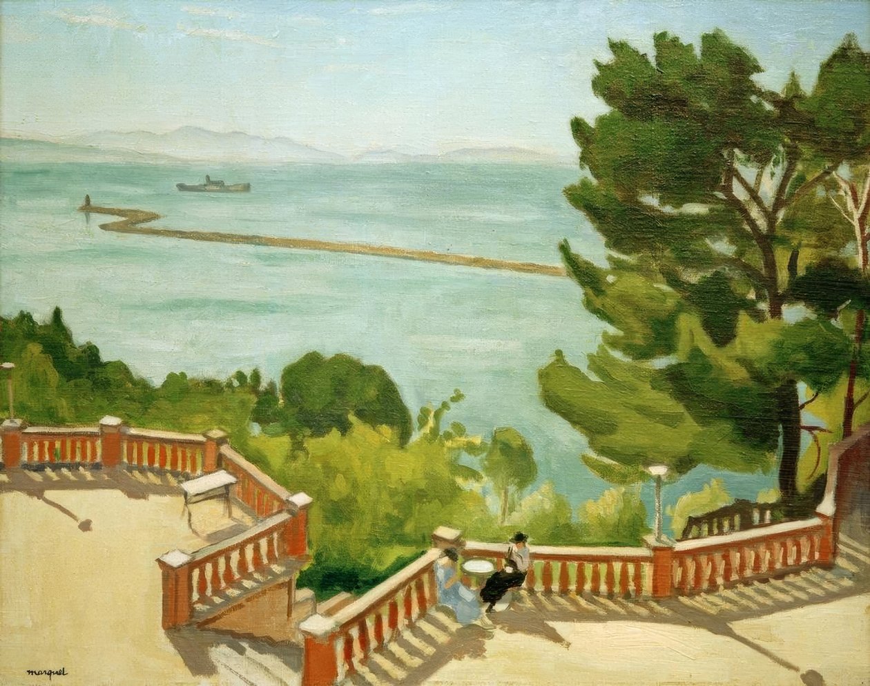 Canto do terraço na Estaque de Albert Marquet