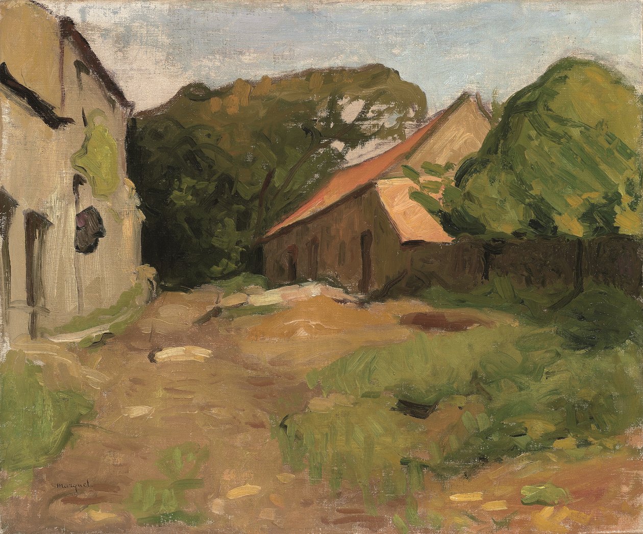 Quintal da fazenda em La Percaillerie (Normandia) de Albert Marquet