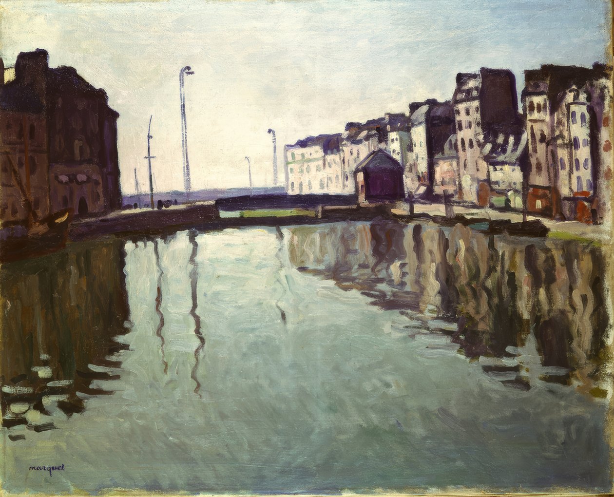 A bacia do porto de Le Havre de Albert Marquet