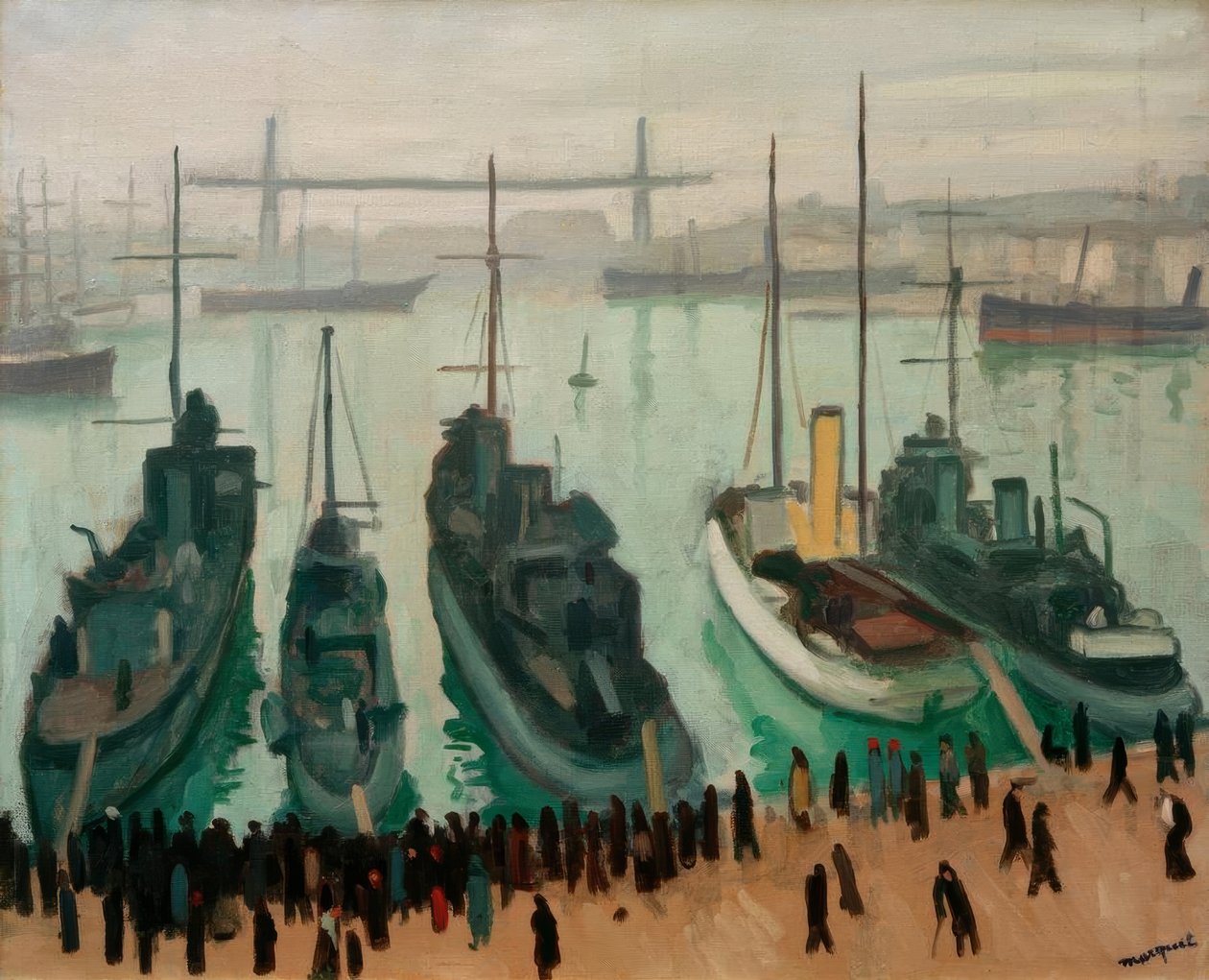 O antigo porto de Marselha de Albert Marquet