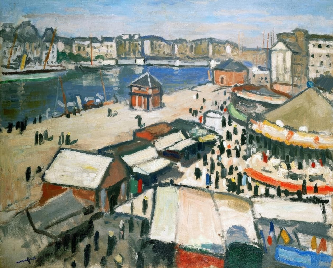 Feira de diversões. Óleo sobre tela de Albert Marquet