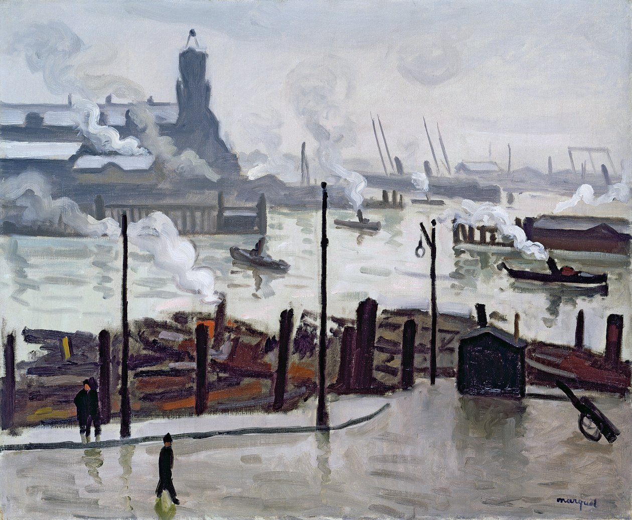 Porto de Hamburgo de Albert Marquet