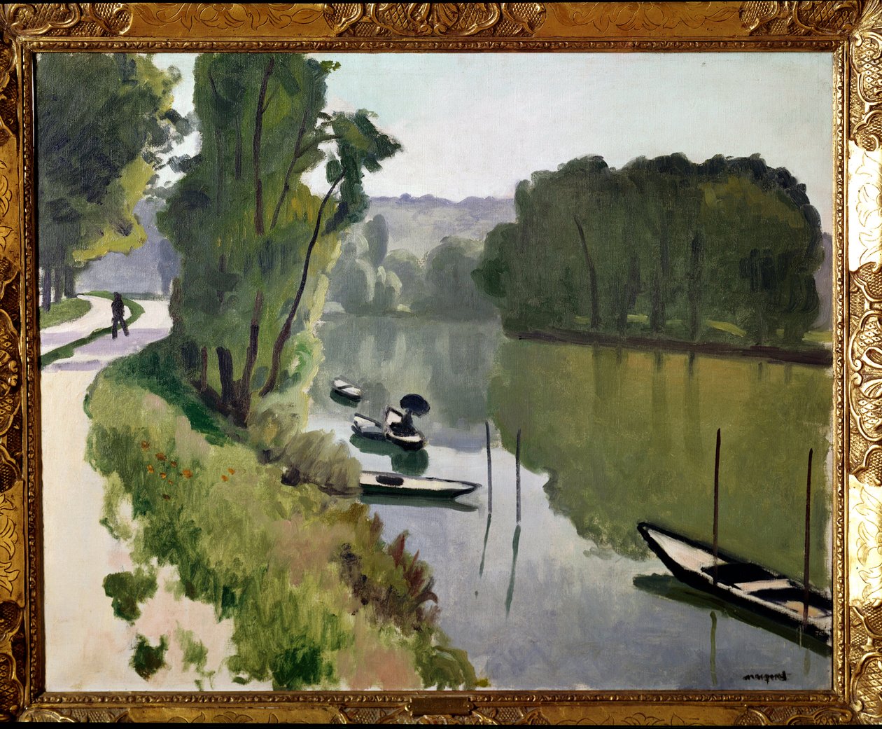 Paisagem da Ile de France, século XX (óleo sobre tela) de Albert Marquet