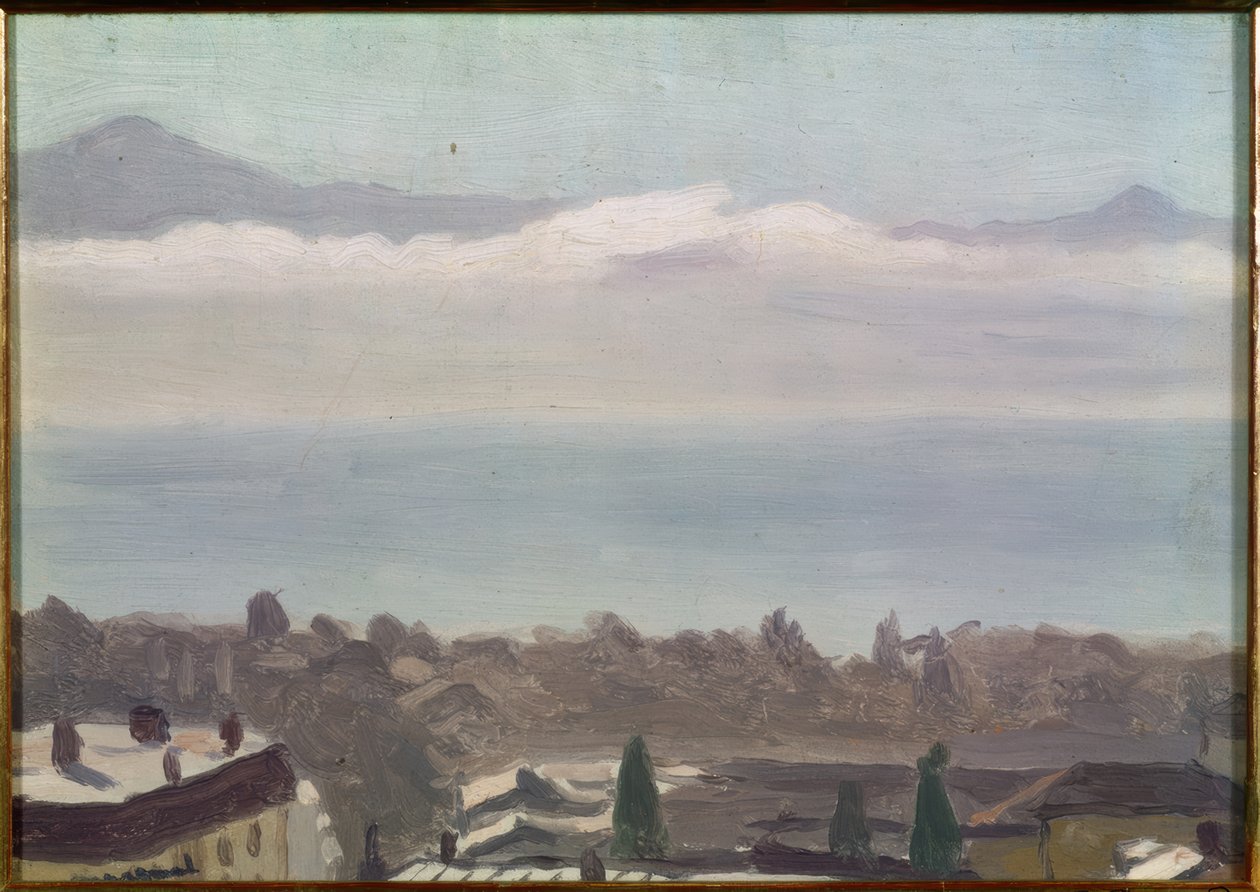 Lausanne e o lago de Albert Marquet