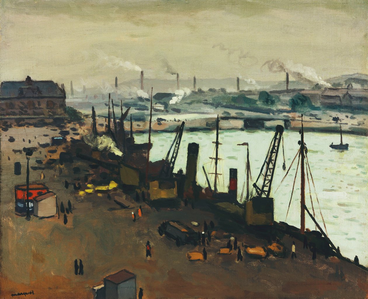 O Porto de Boulogne-sur-Mer de Albert Marquet
