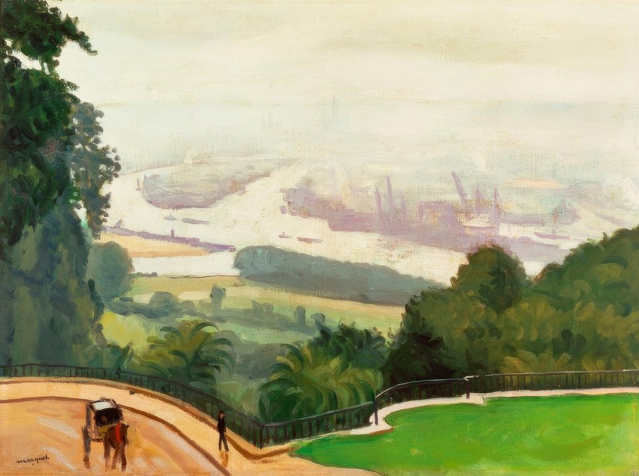 O porto de Rouen de Albert Marquet
