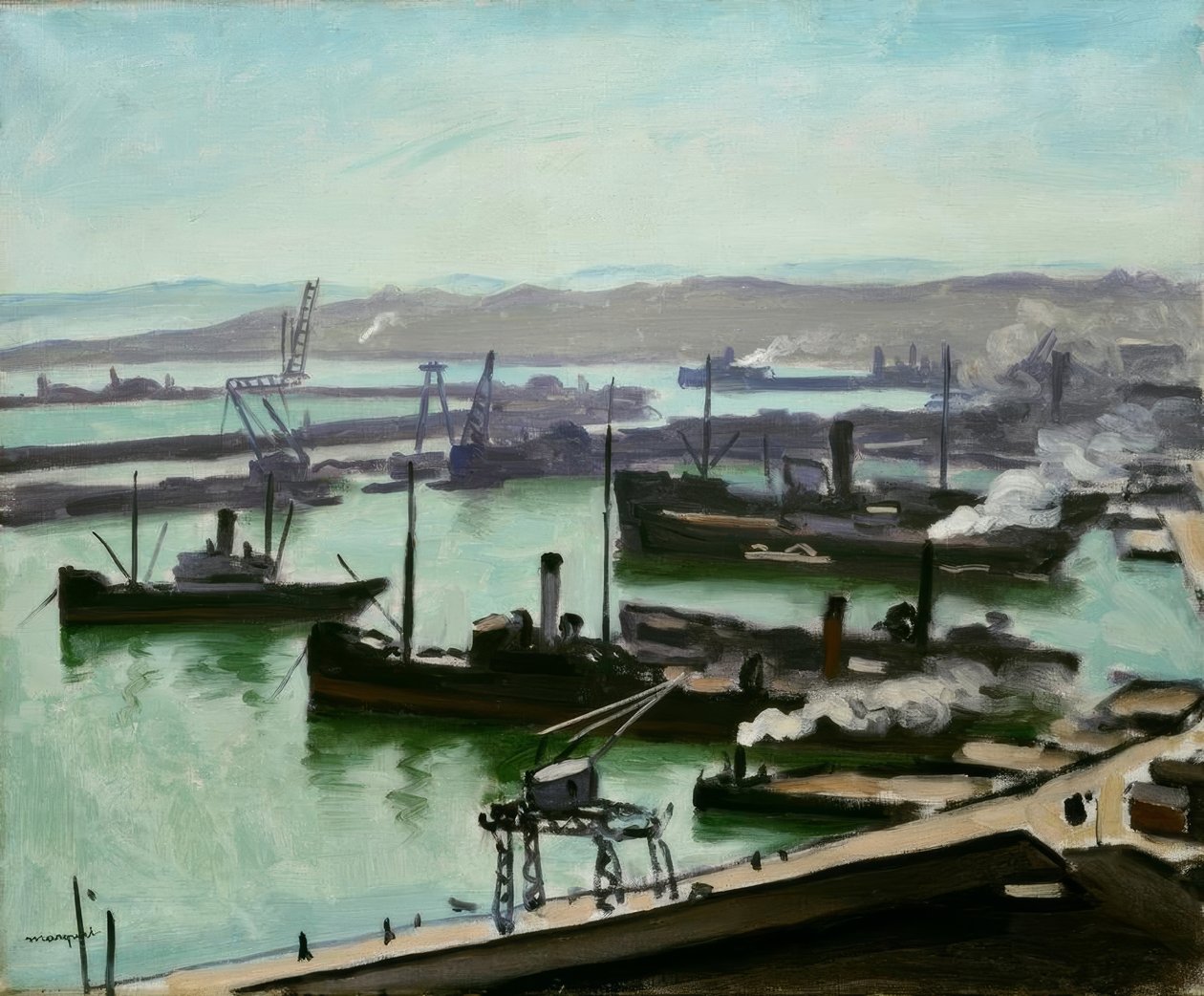 O porto de Argel de Albert Marquet