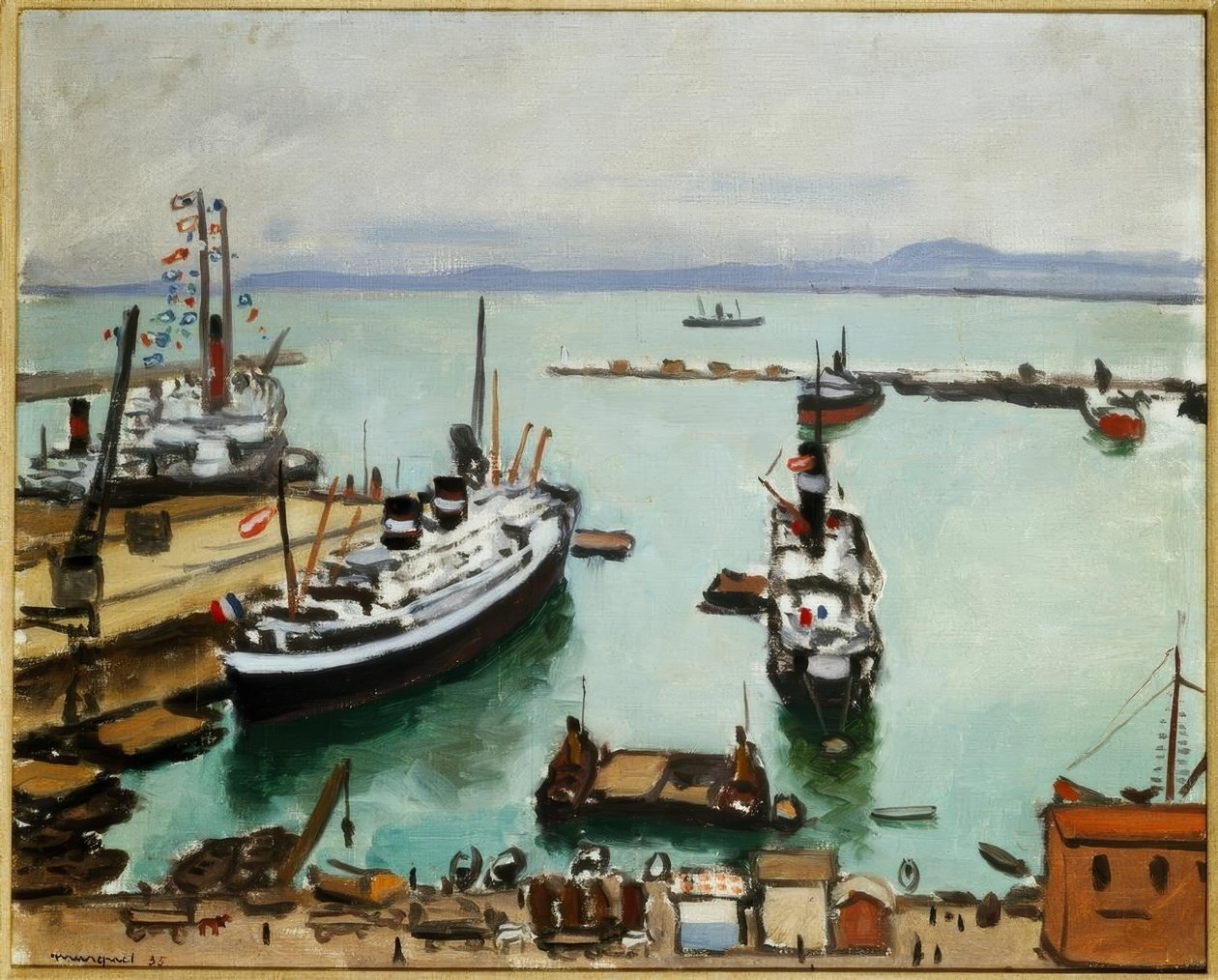 O porto de Argel de Albert Marquet