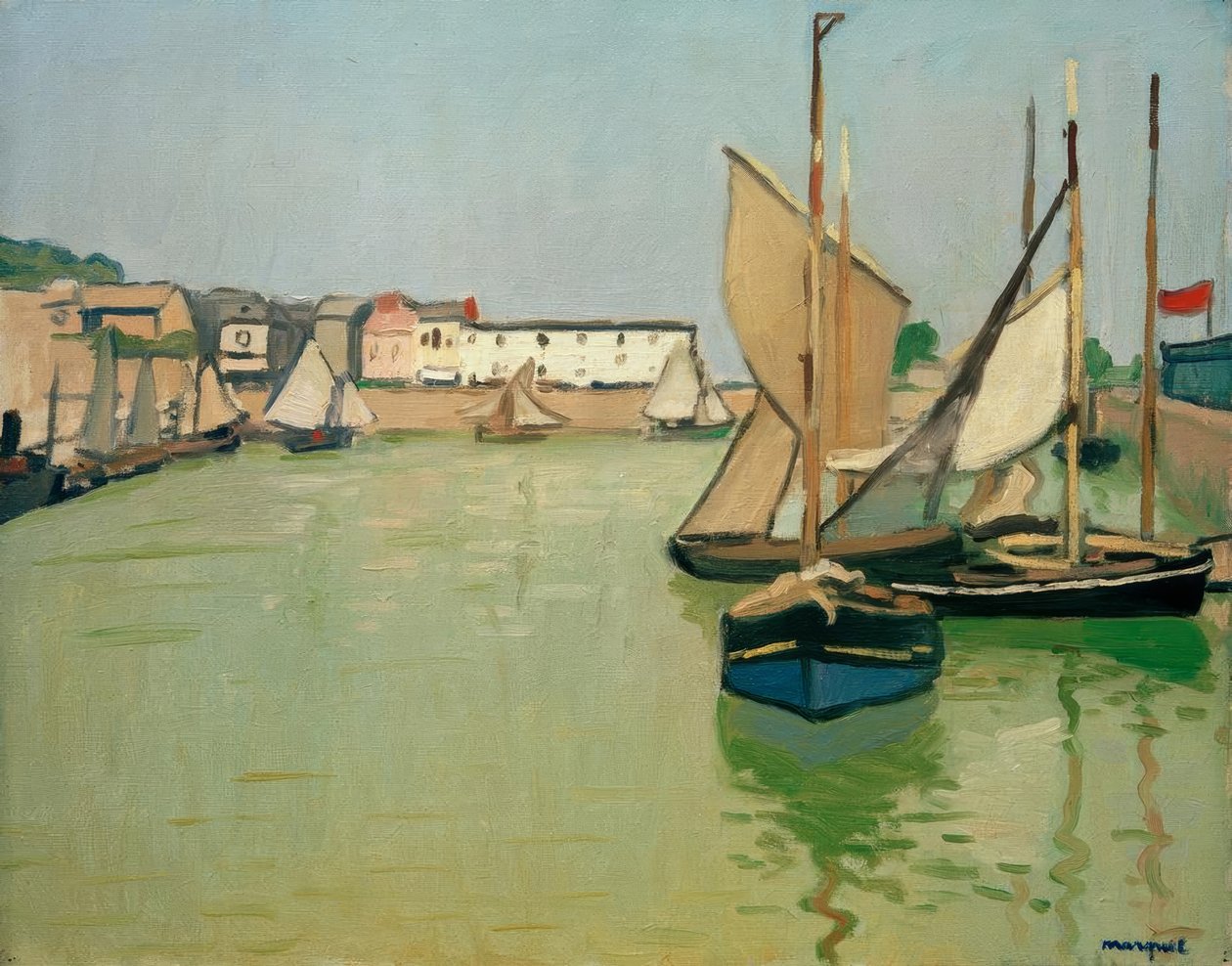 O porto de Honfleur de Albert Marquet