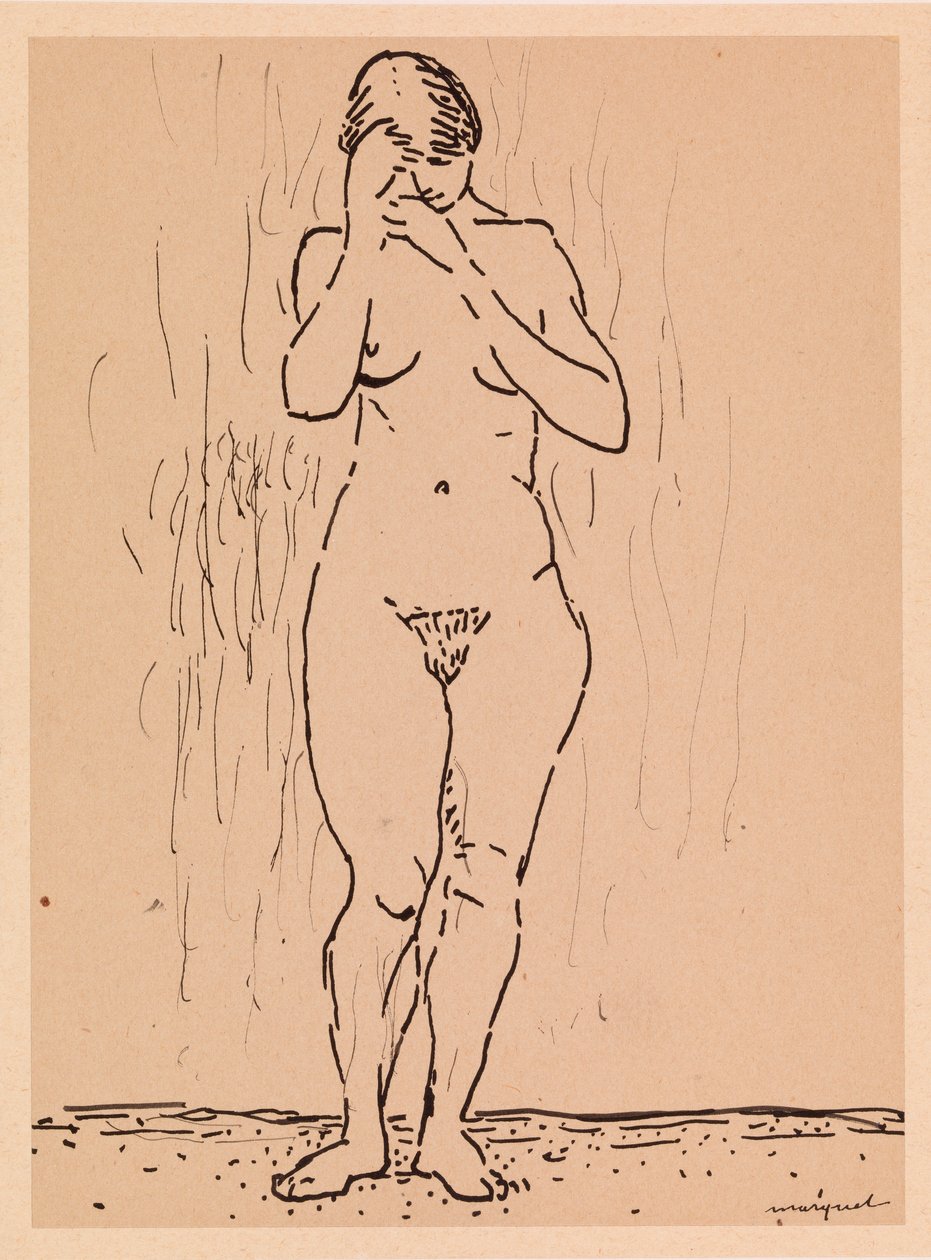 Mulher nua em pé de Albert Marquet
