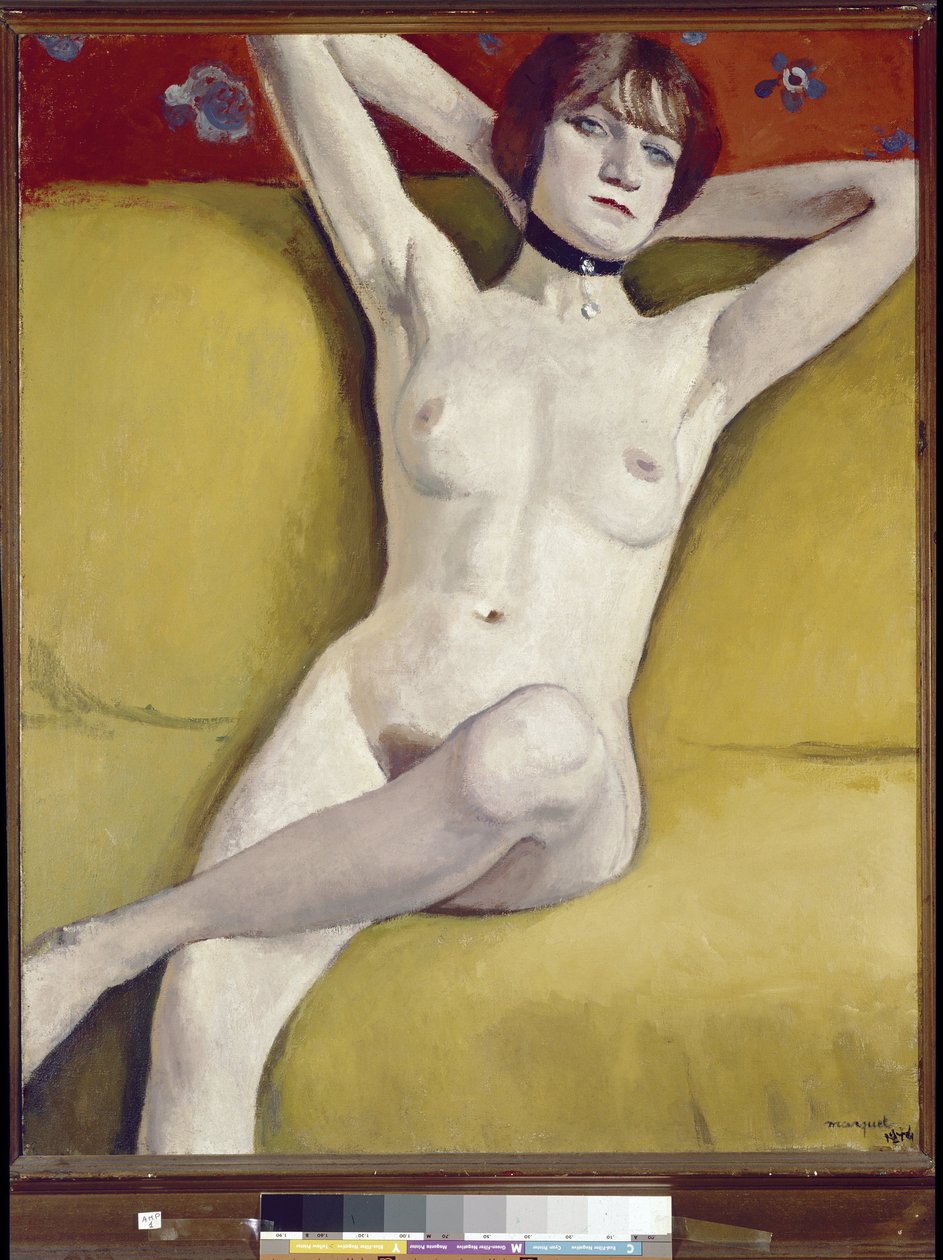 Nu no sofá de Albert Marquet