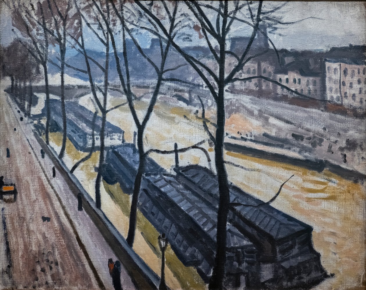 Paris no Inverno. Quai Bourbon de Albert Marquet