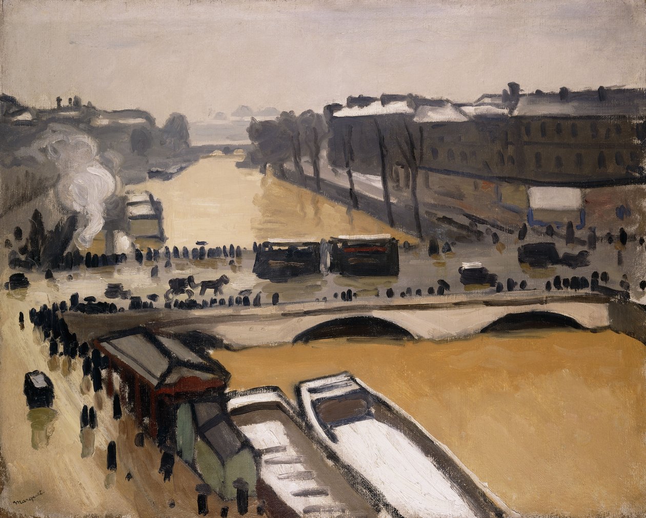 Paris, a ponte de St. Michel de Albert Marquet