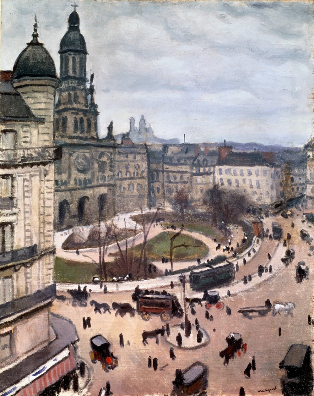Place de la Trinité em Paris, 1911. de Albert Marquet