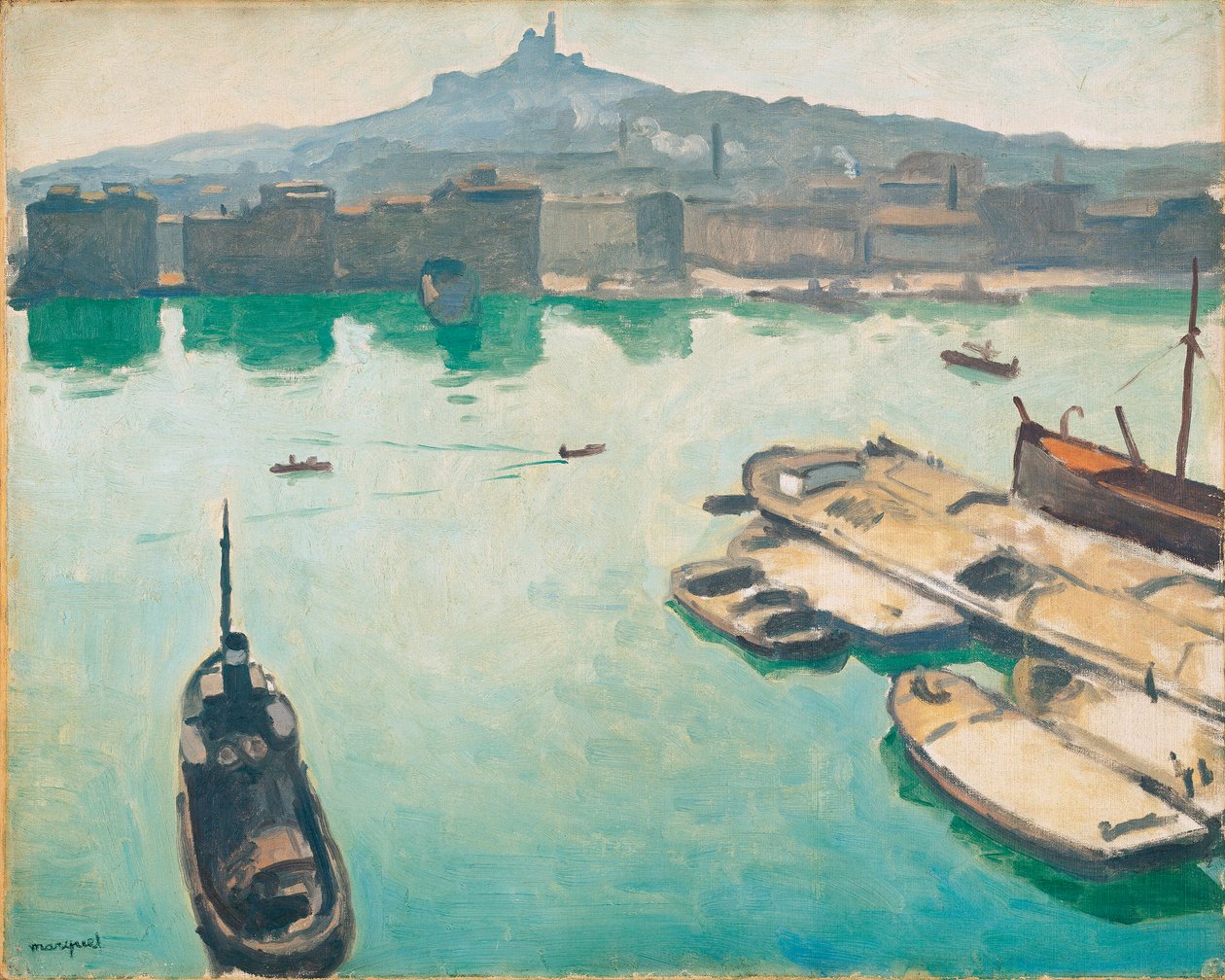 Porto de Marselha de Albert Marquet
