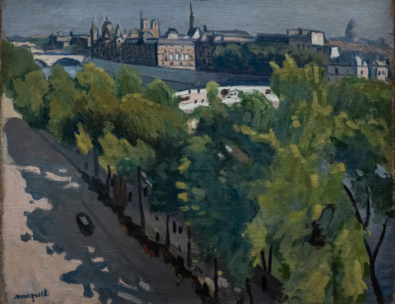 Quai du Louvre, Olhando para a Pont Neuf de Albert Marquet