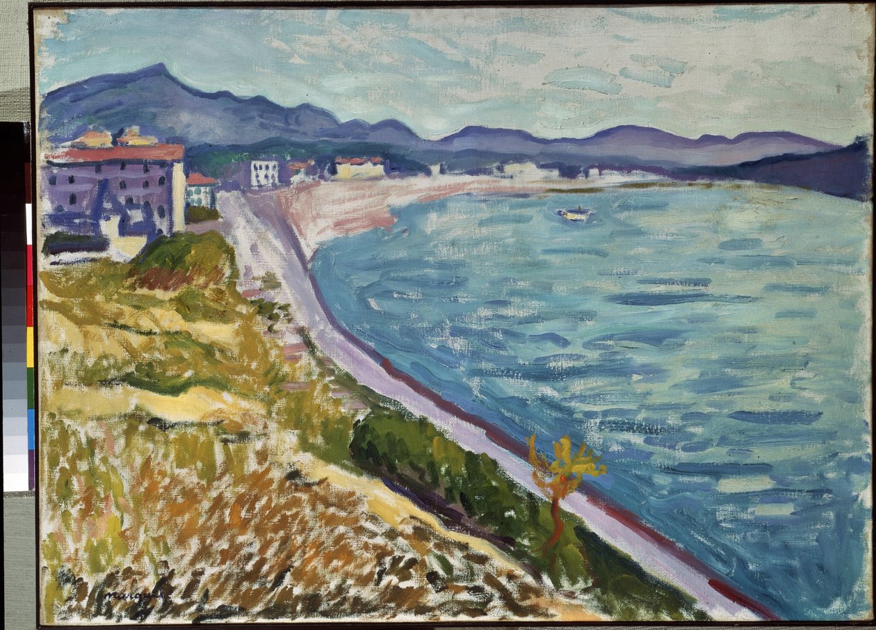 Vista "Saint Jean de Luz" da costa basca em Saint-Jean-de-Luz (Pirenéus Atlânticos). Pintura de Pierre-Albert (Albert) Marquet (1875-1947) 1907 Óleo sobre tela. Museu Hermitage, São Petersburgo (São Petersburgo) de Albert Marquet