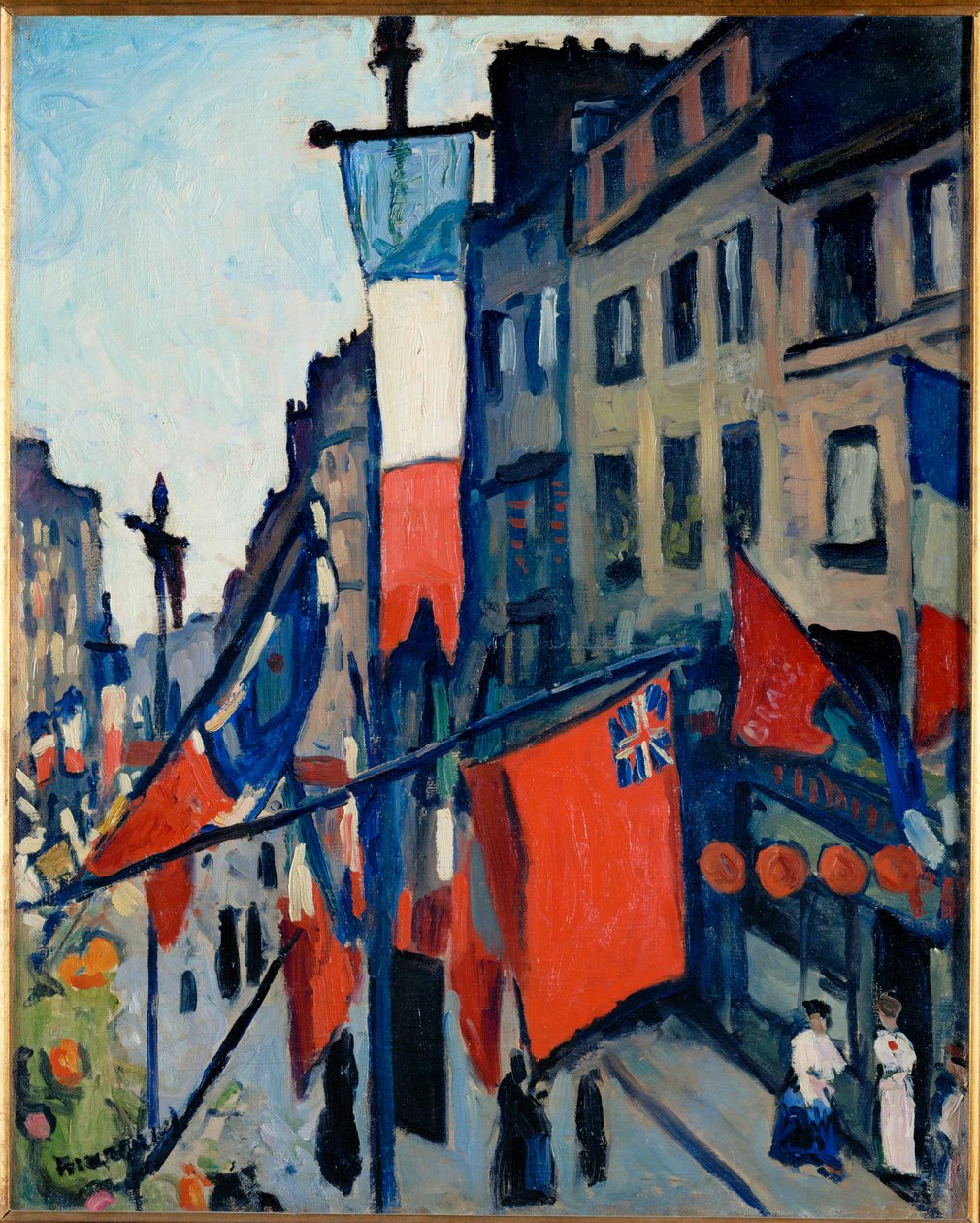 O 14 de julho no Havre (óleo sobre tela) de Albert Marquet