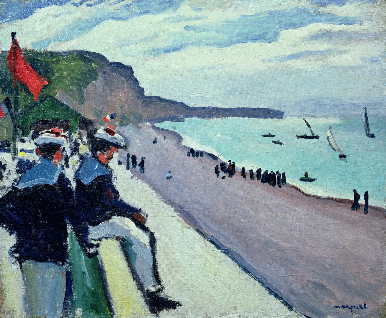 A Praia em Fecamp de Albert Marquet
