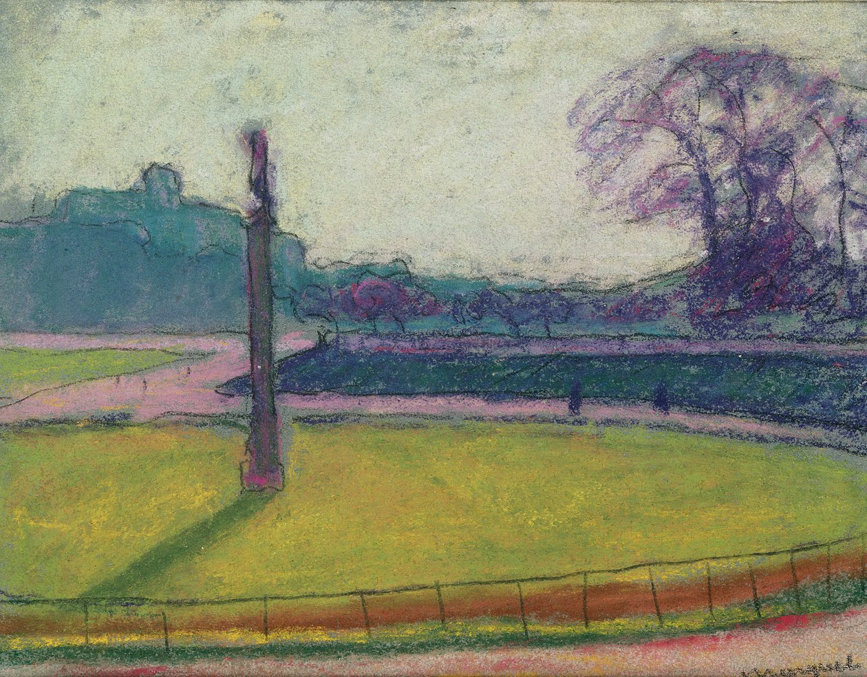 The Luxembourg Gardens, Paris (pastel sobre papel) de Albert Marquet