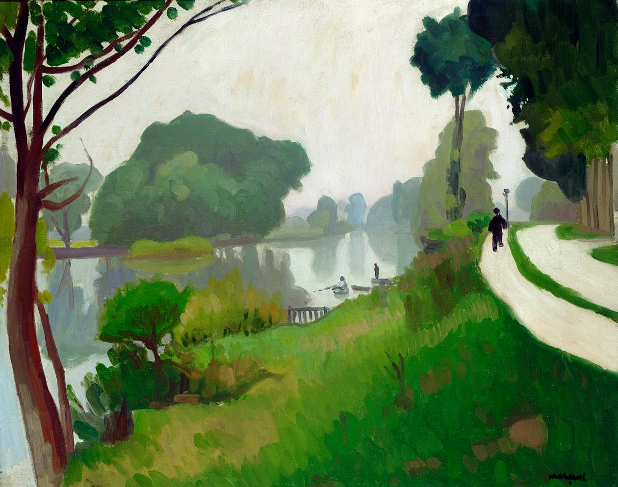 A Marne em Varenne-Saint-Hilaire de Albert Marquet
