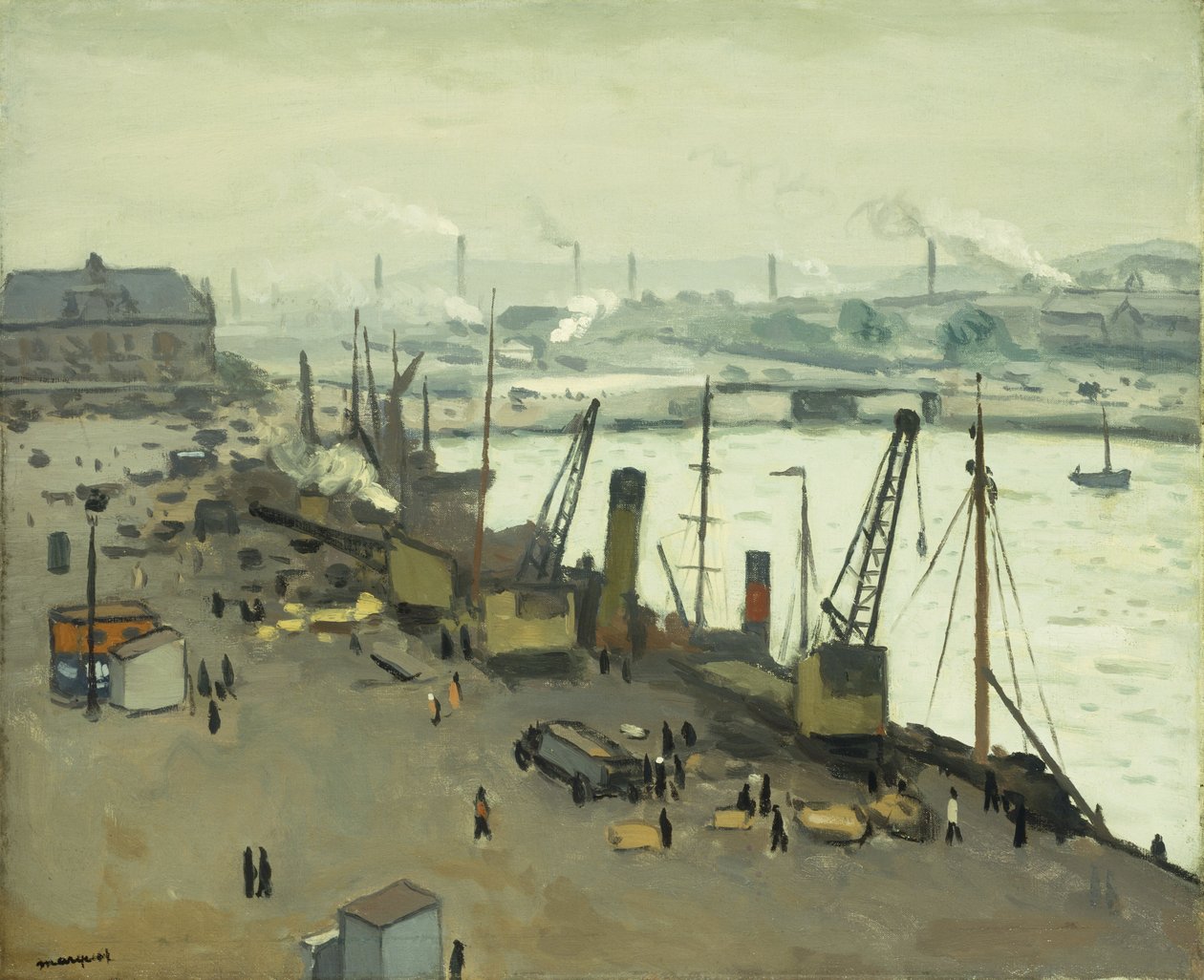 O Porto de Boulogne; Le Port de Boulogne sur Mer de Albert Marquet