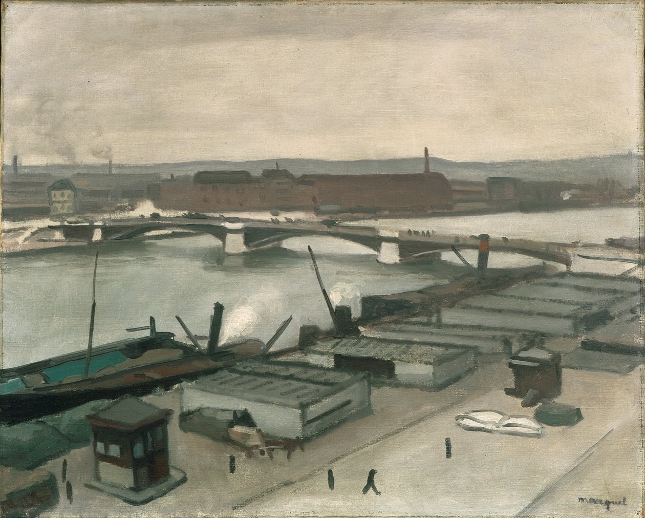 Os cais de Rouen de Albert Marquet