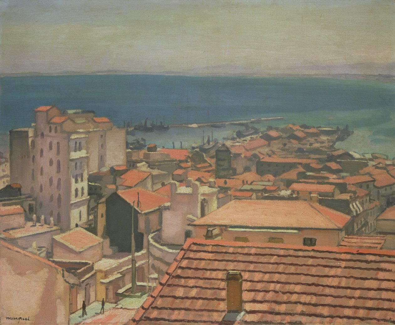 Os Telhados Vermelhos (óleo sobre tela) de Albert Marquet
