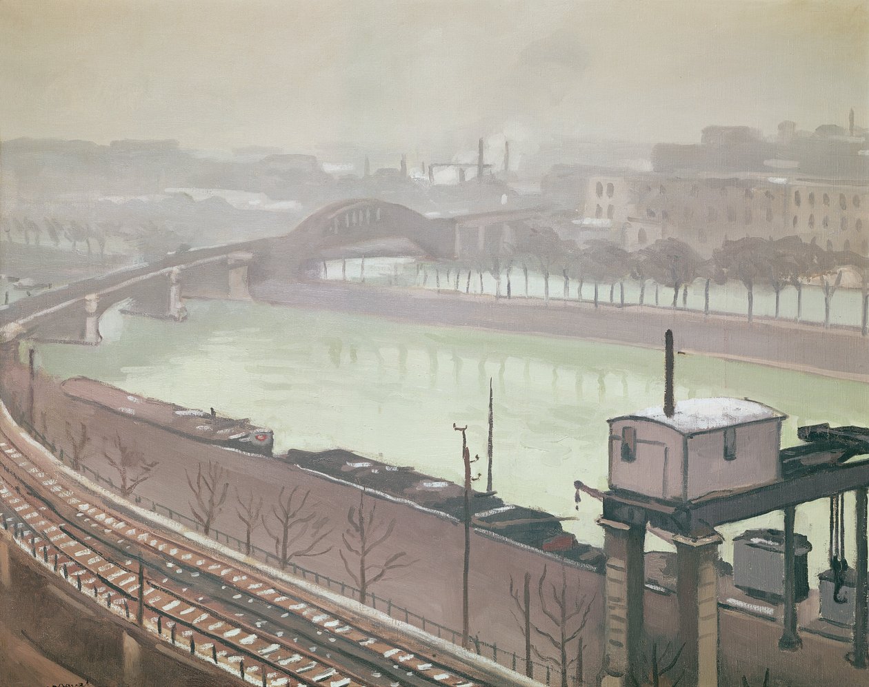 O rio Sena em Grenelle de Albert Marquet