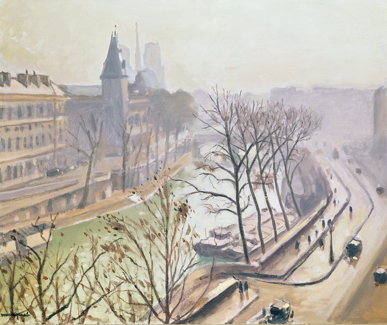 O Sena em Paris (óleo sobre tela) de Albert Marquet