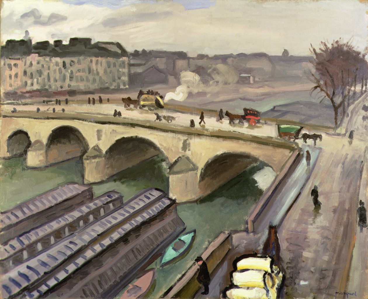 O Sena em Paris, c.1907 (óleo sobre tela) de Albert Marquet