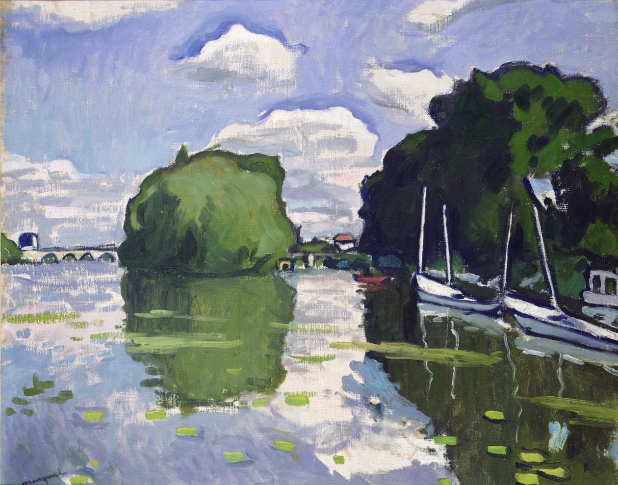 O Sena em Poissy de Albert Marquet