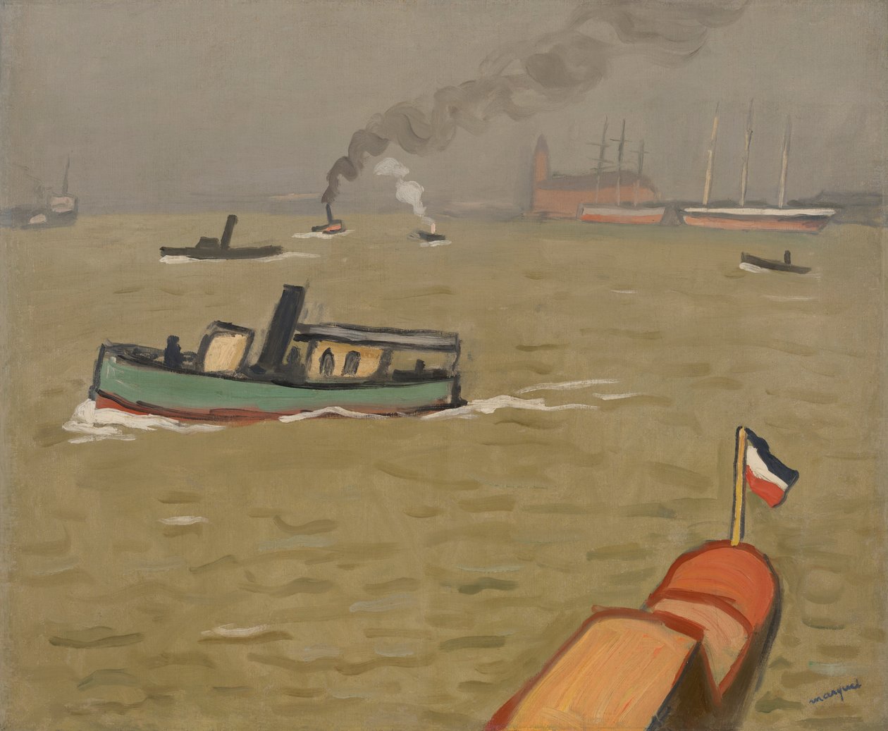 Vedette em Hamburgo de Albert Marquet