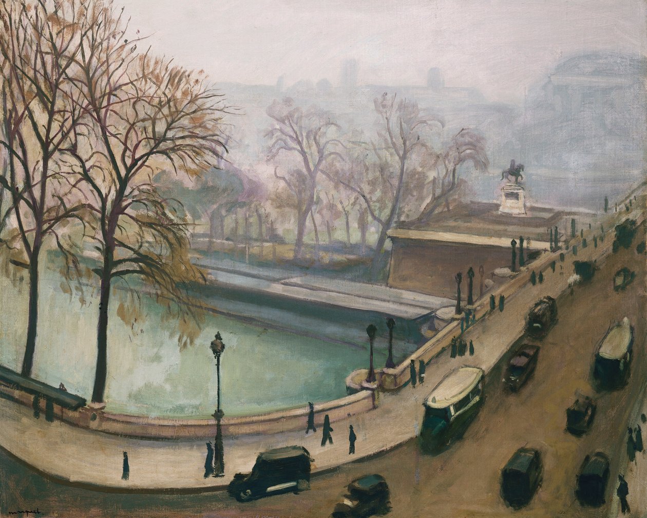 Vista do rio Sena, c.1935 (óleo sobre tela) de Albert Marquet