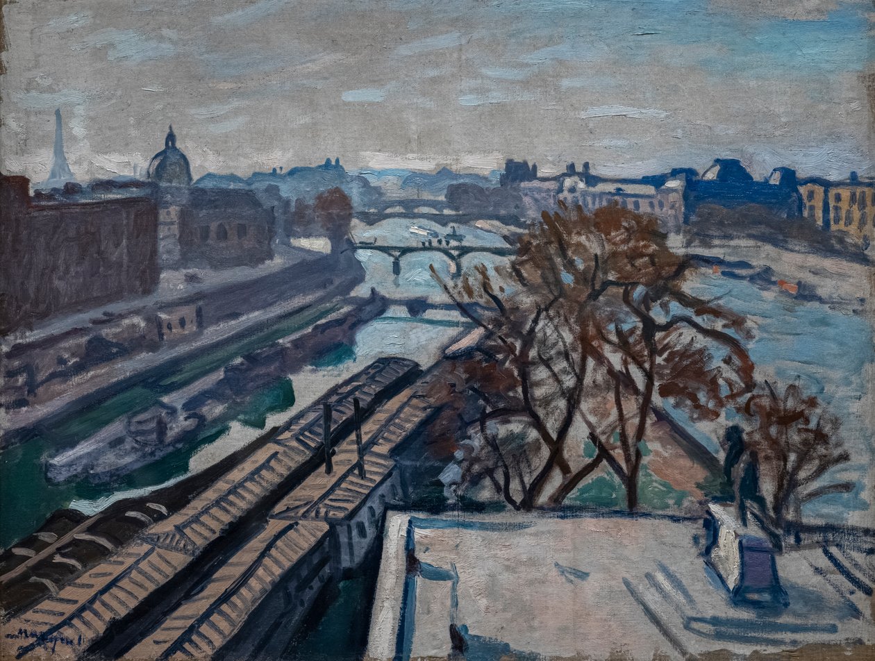 Vista do Sena e do Monumento a Henri IV de Albert Marquet