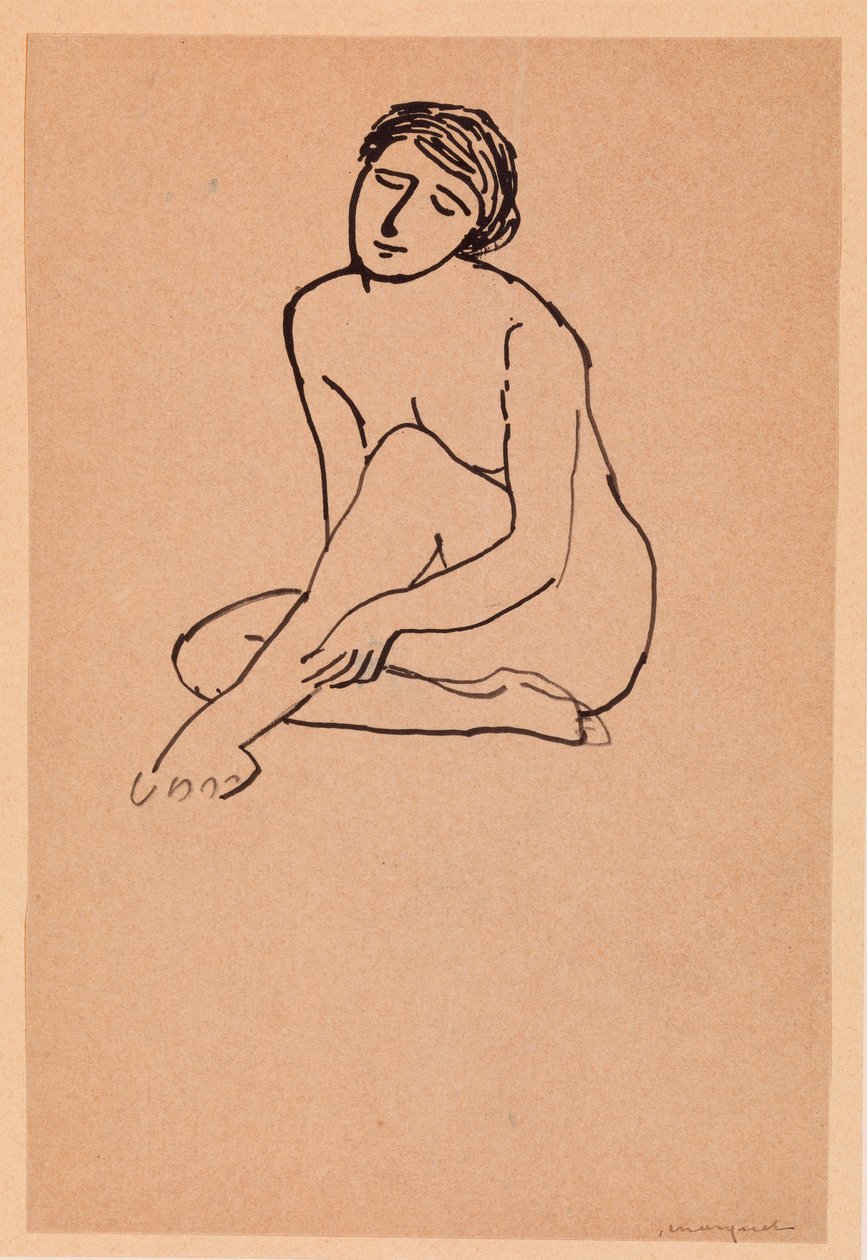 Mulher - Nua Sentada de Albert Marquet