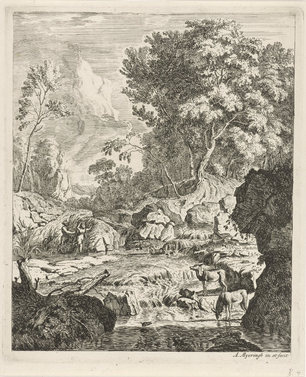 Pan e Syrinx
Paisagens (título da série) de Albert Meyering