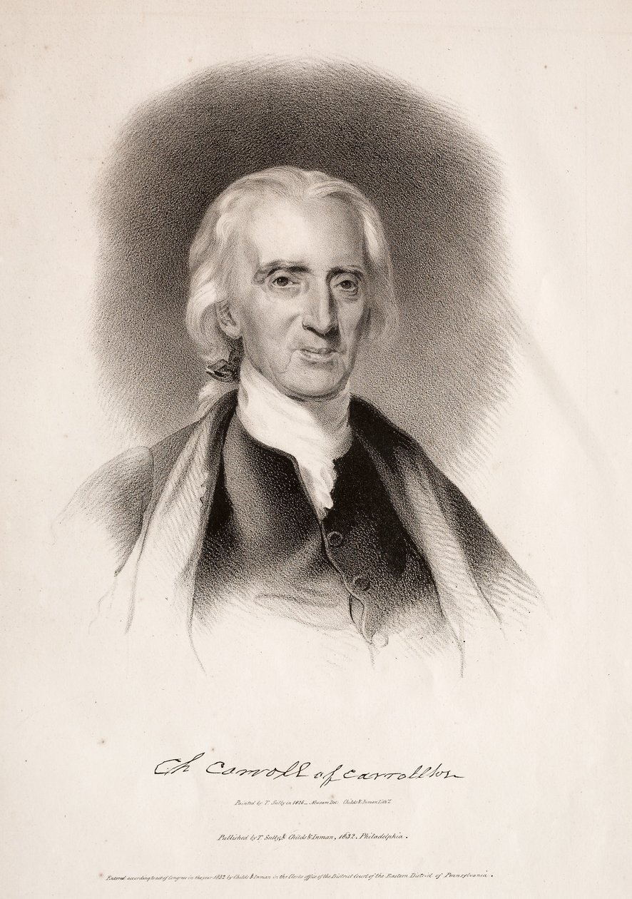 Charles Carroll de Carrollton, Maryland, 1832. de Albert Newsam
