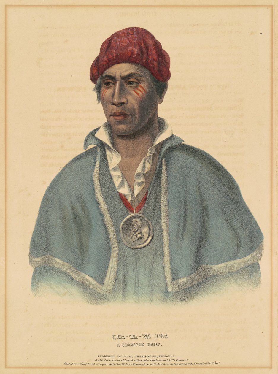 Kua-ta-wa-pair, a imagem dessa pessoa w Sabedoria f de Albert Newsam, after Henry Inman, after Charles Bird King