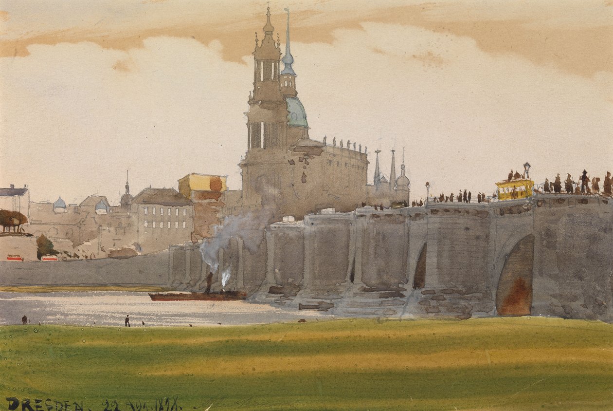 Vista de Dresden, 1898 de Albert Nikolaevich Benois