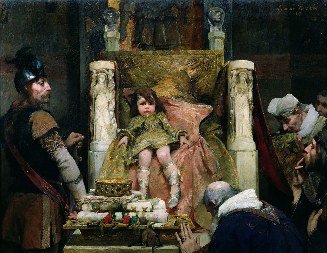Homenagem a Clóvis II (635-657) de Albert Pierre Rene Maignan