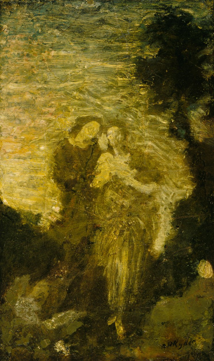 Florizel e Perdita, em 1887. de Albert Pinkham Ryder