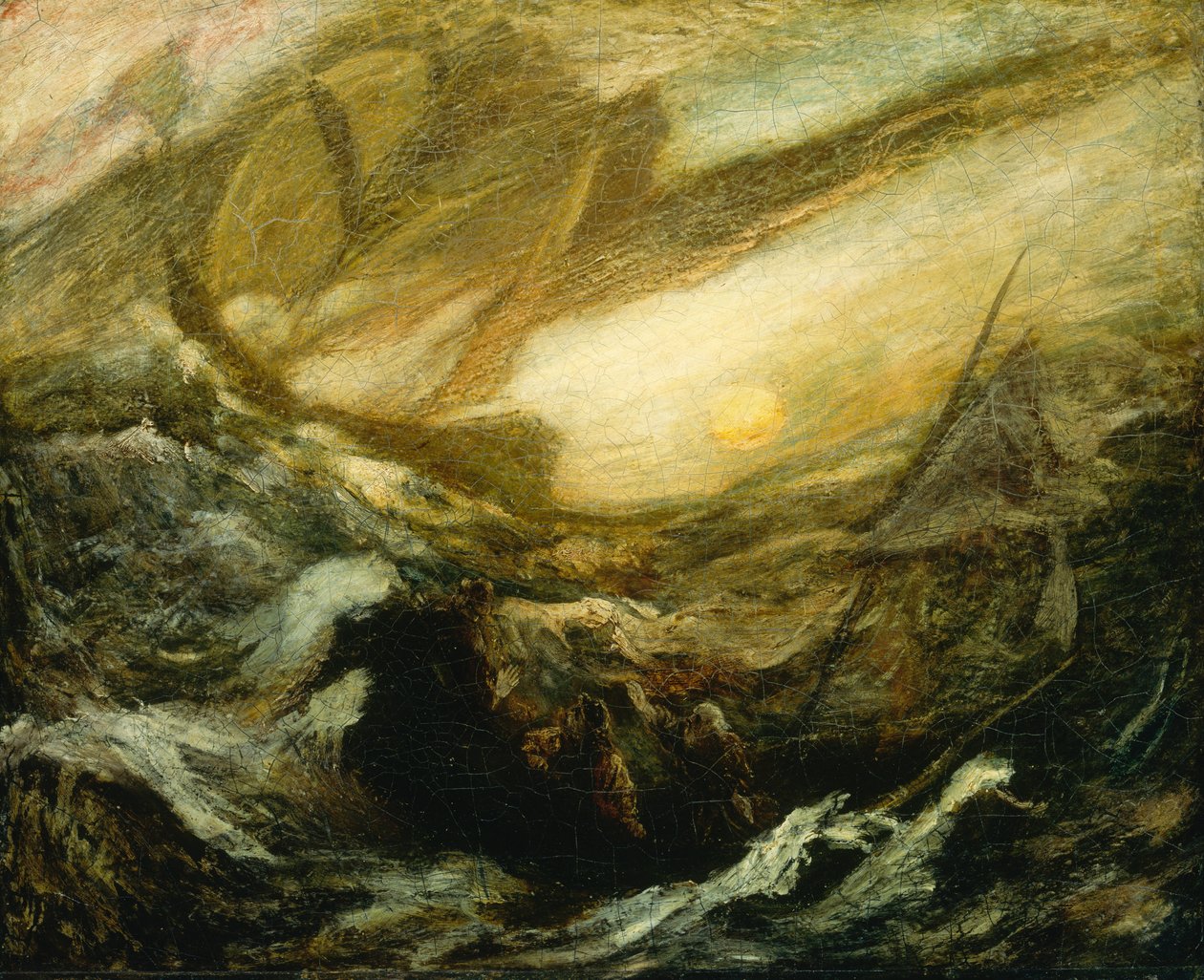 Flying Dutchman, concluído em 1887. de Albert Pinkham Ryder
