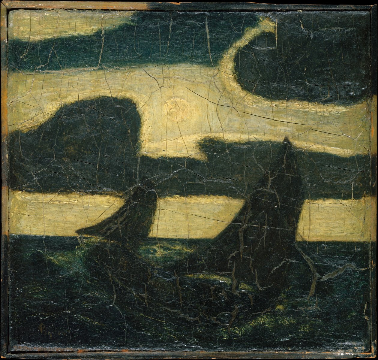 Marine Moonlight, 1870-90. de Albert Pinkham Ryder