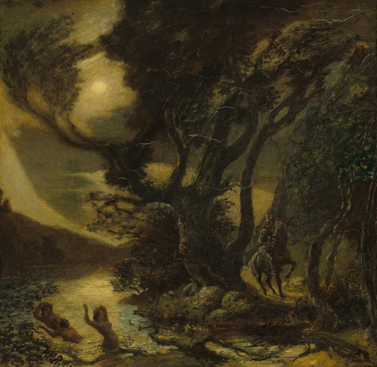 Siegfried e as Donzelas do Reno de Albert Pinkham Ryder