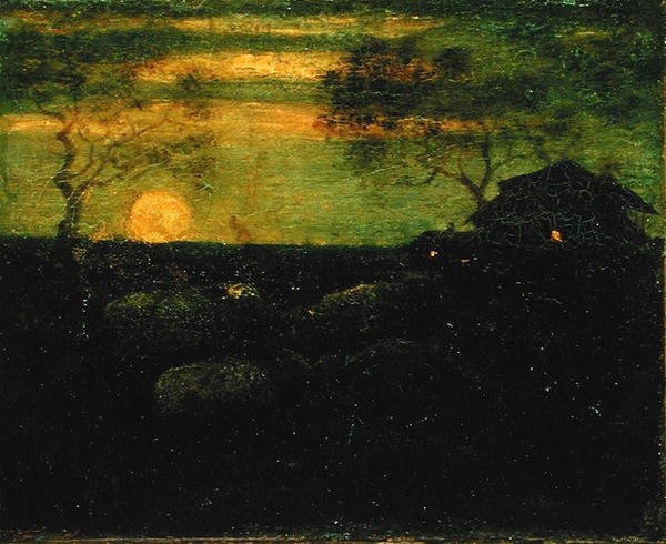 The Sheepfold, final da década de 1870 (óleo sobre tela) de Albert Pinkham Ryder