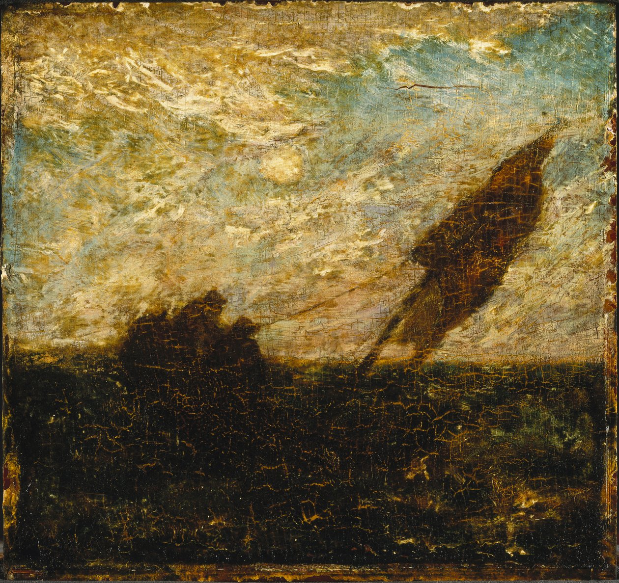 O Desperdício de Águas é o seu Campo, início de 1880 (óleo no painel) de Albert Pinkham Ryder